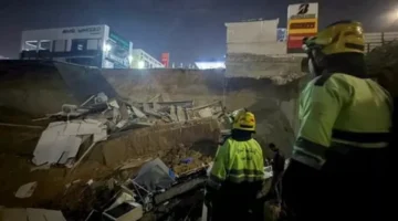 إصابة شخصين.. كواليس هبوط أرضي بعمق 15 متراً داخل محطة وقود بالتجمع الخامس